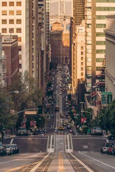 California Street in San Francisco remains one of my all time favorite streets in this part of the world